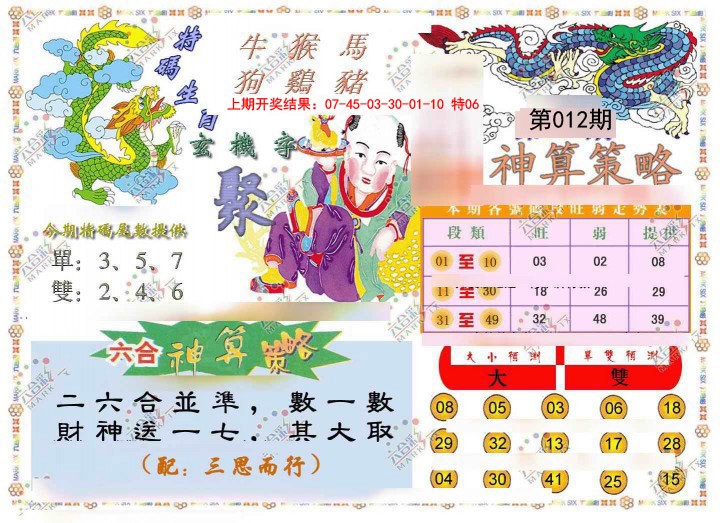 012期神算策略[图]