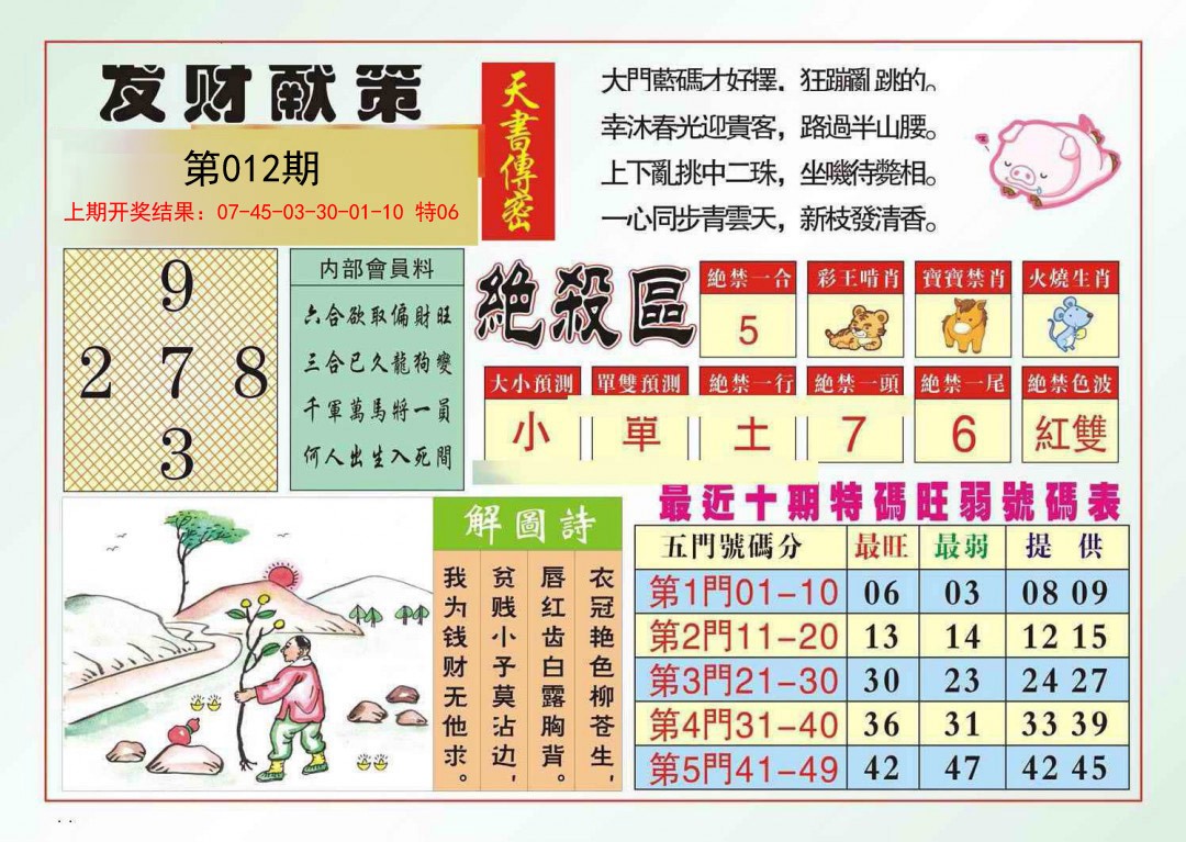 012期发财献策[图]