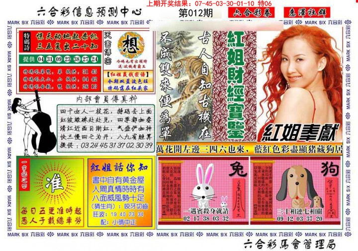 012期红姐财经宝鉴[图]