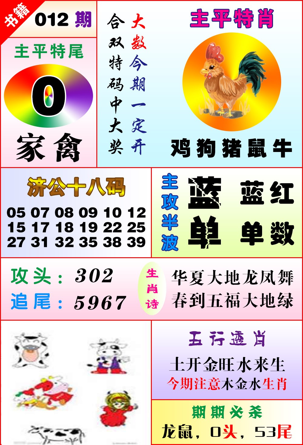 012期澳门狗头铡[图]