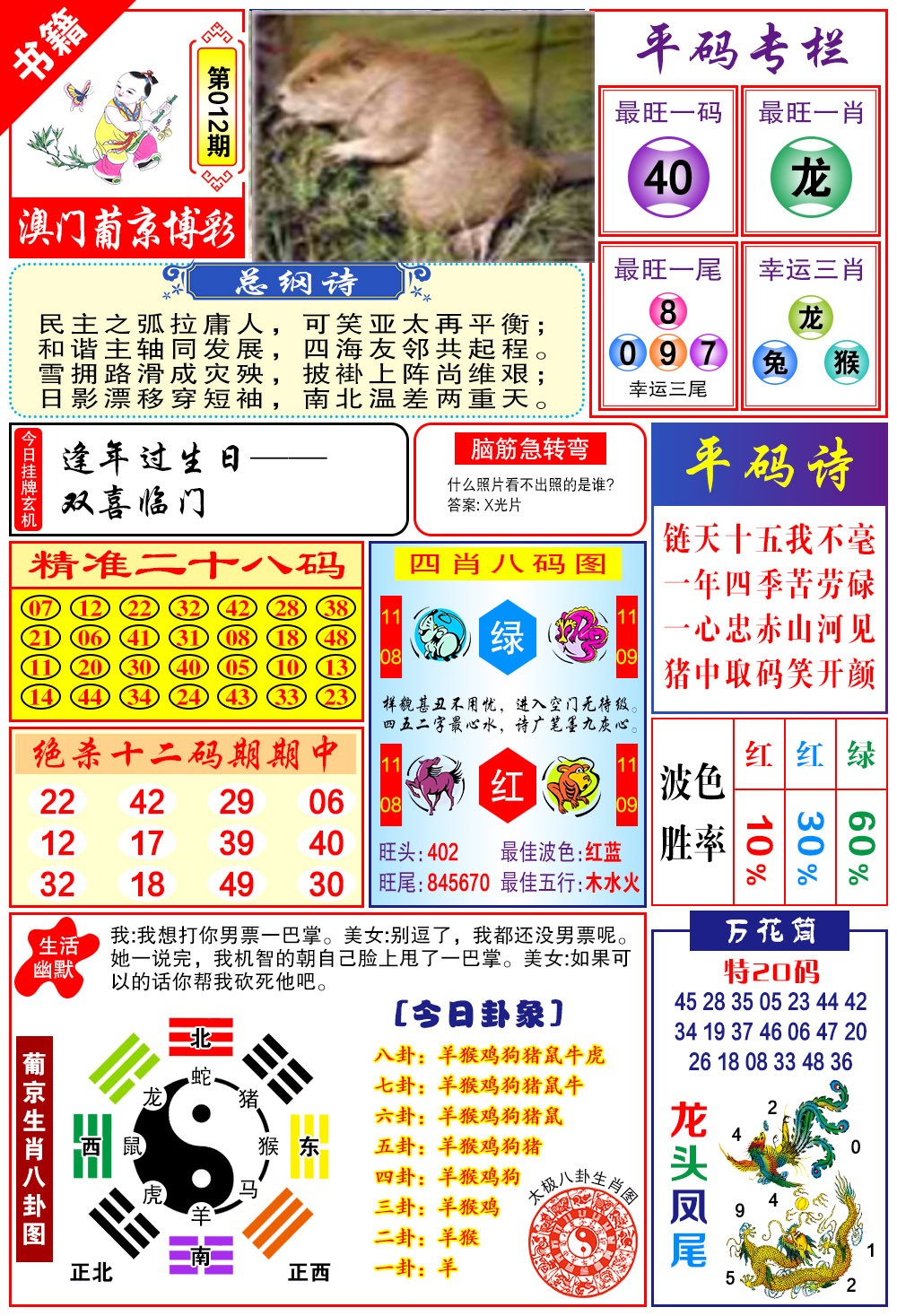012期澳门万花筒[图]