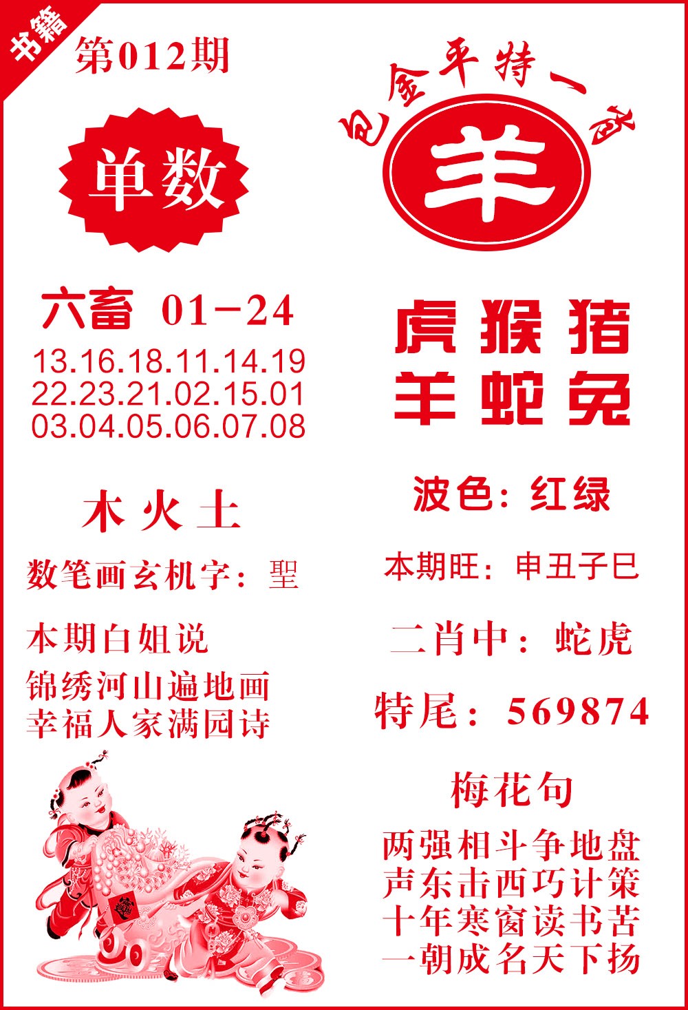 012期澳门包金来料[图]