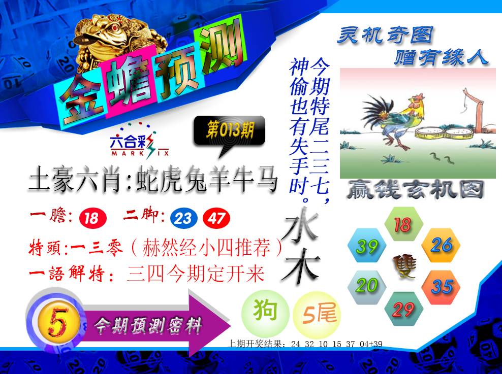 013期金蟾预测[图]