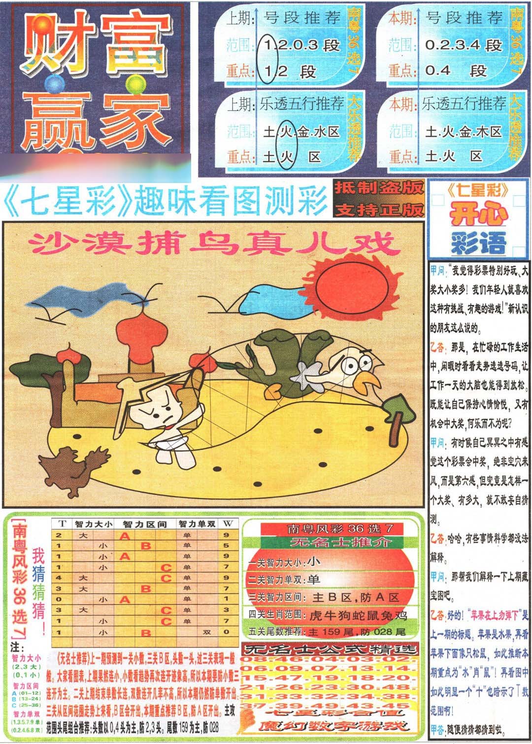 013期财富赢家（七星彩）[图]