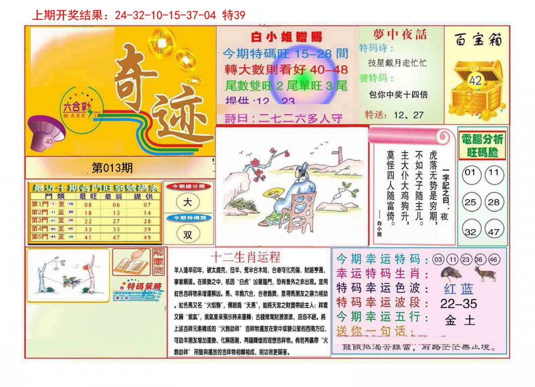 013期九龍奇迹A(推荐)[图]