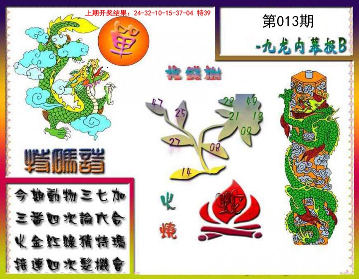 013期九龙内幕特肖图a[图]