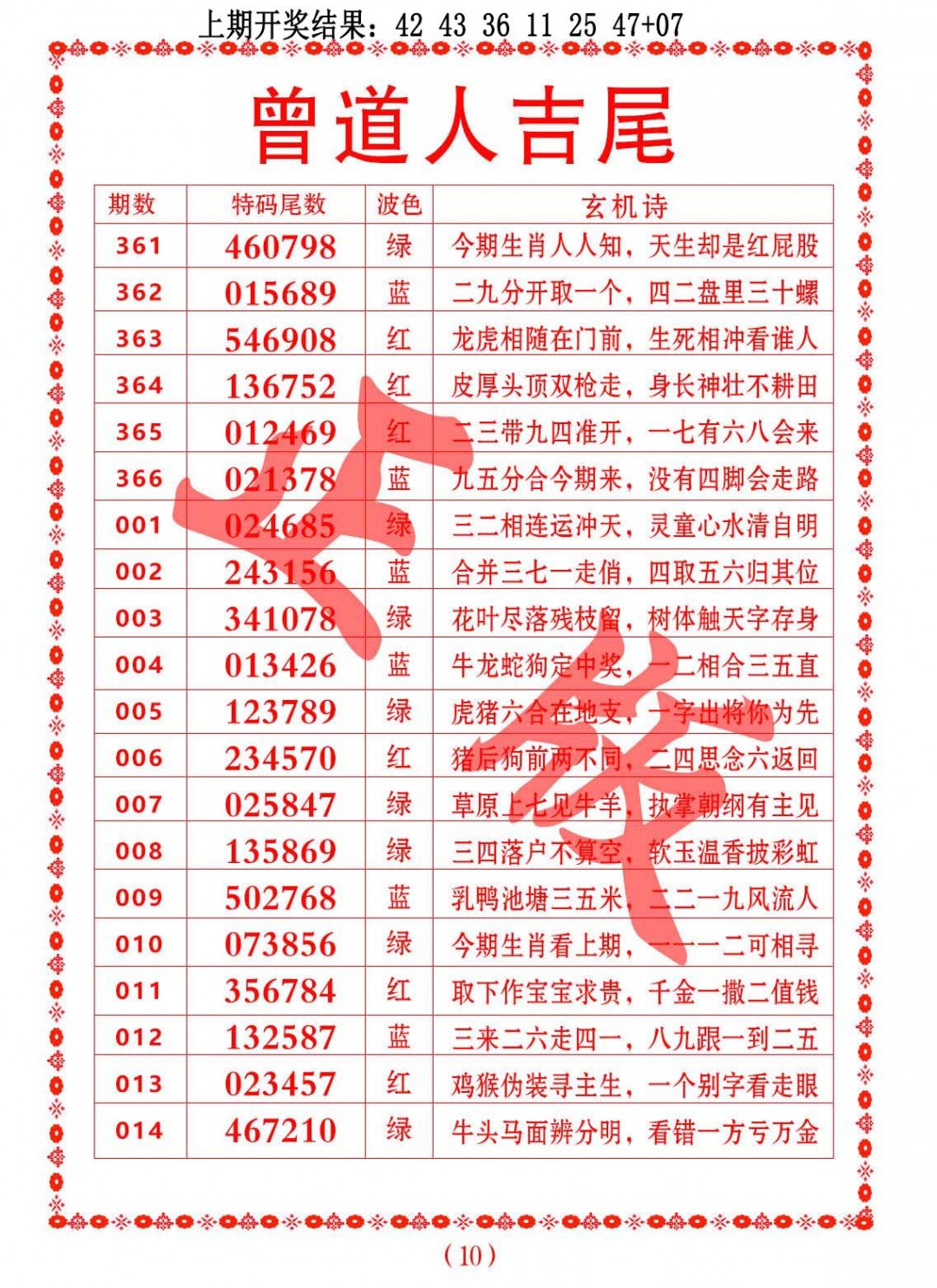 014期曾道人吉尾[图]