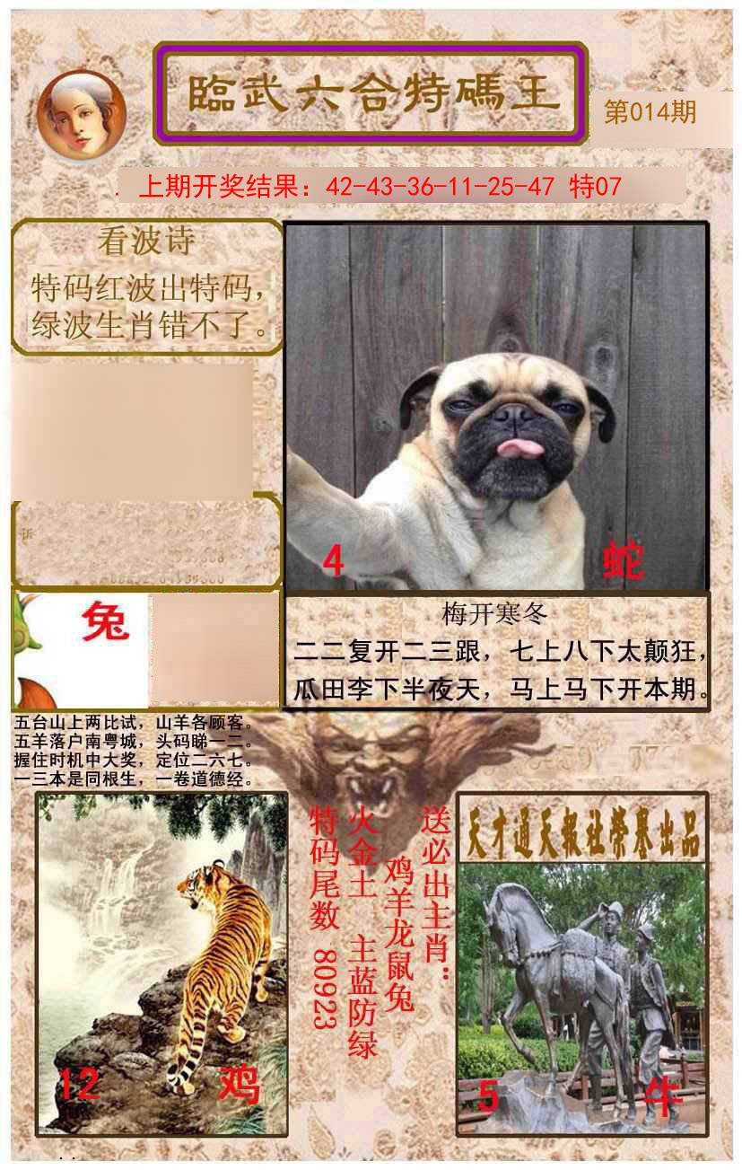 014期临武六合特码王[图]