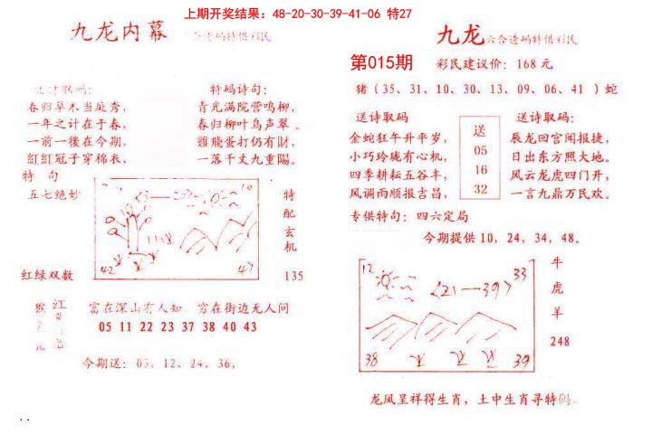 015期九龙内幕[图]