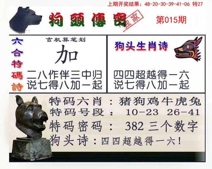 015期狗头传密[图]