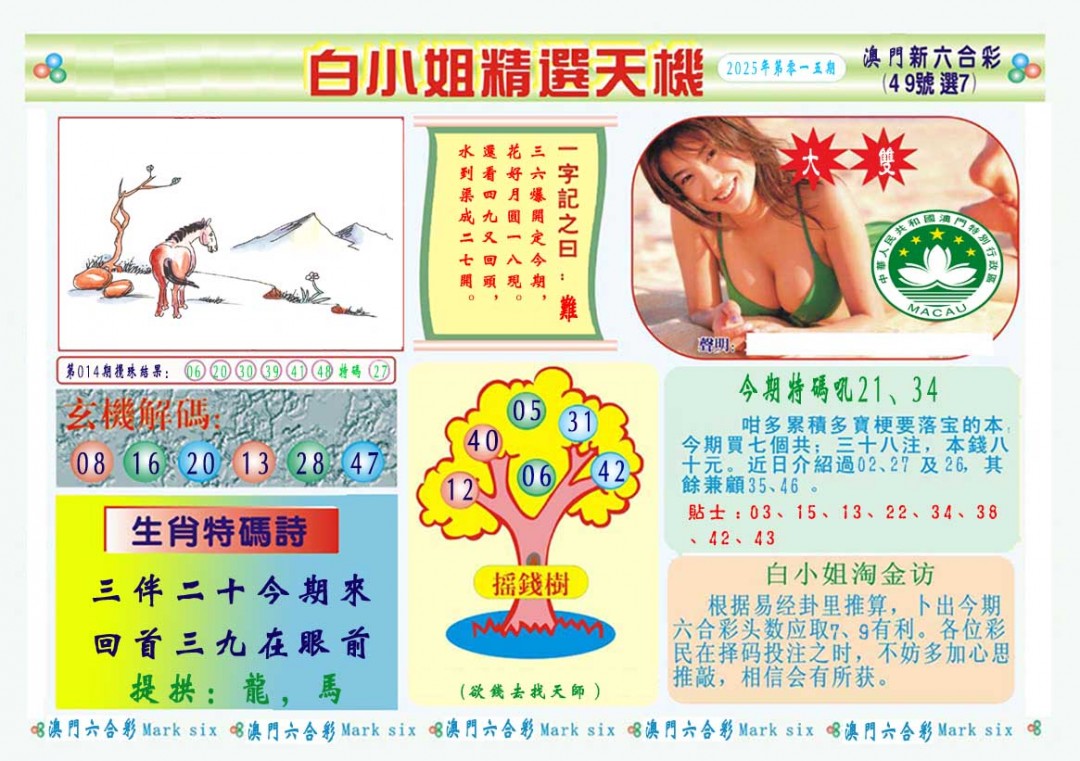 015期白小姐精选玄机A[图]