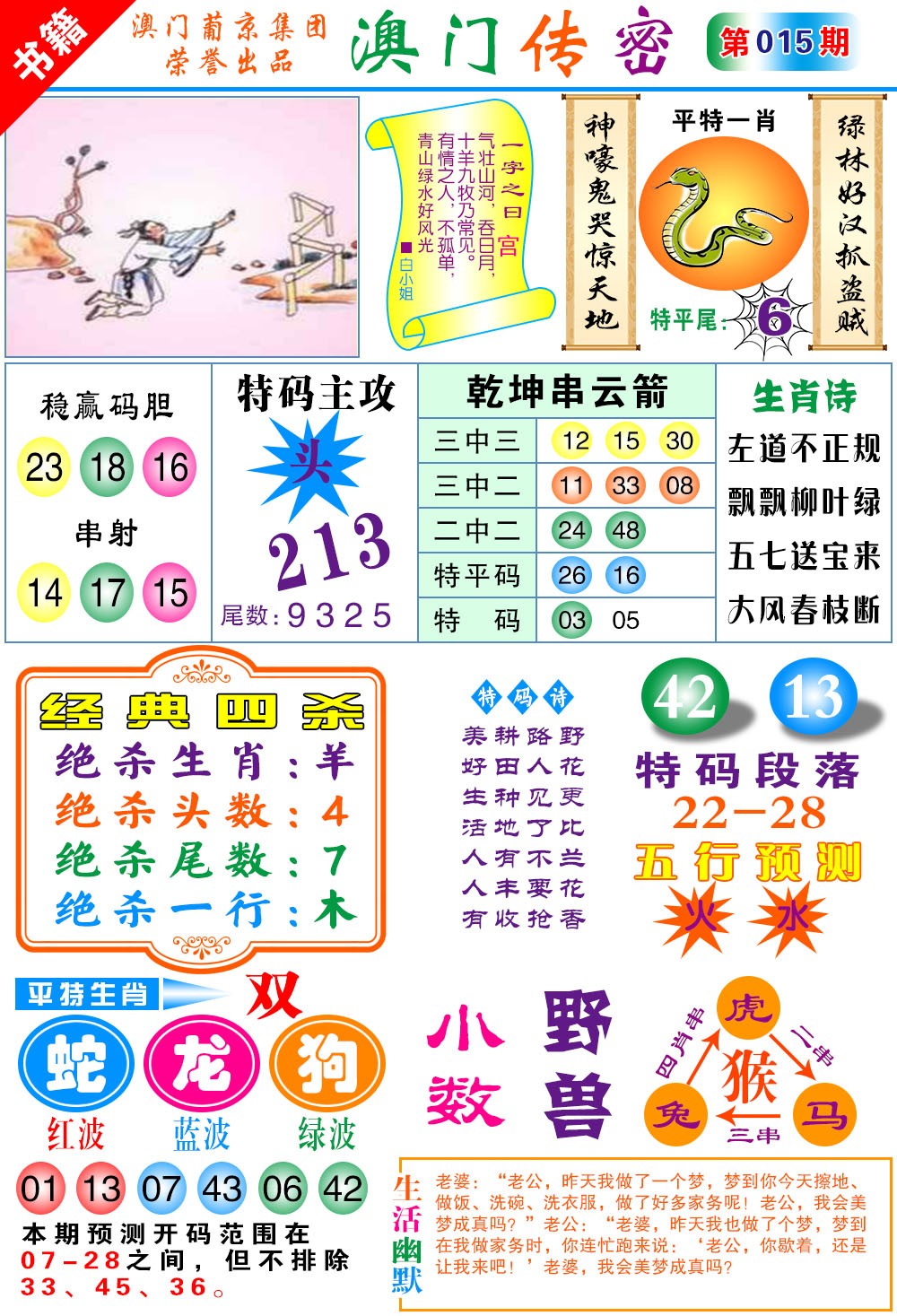 015期澳门传密心水[图]