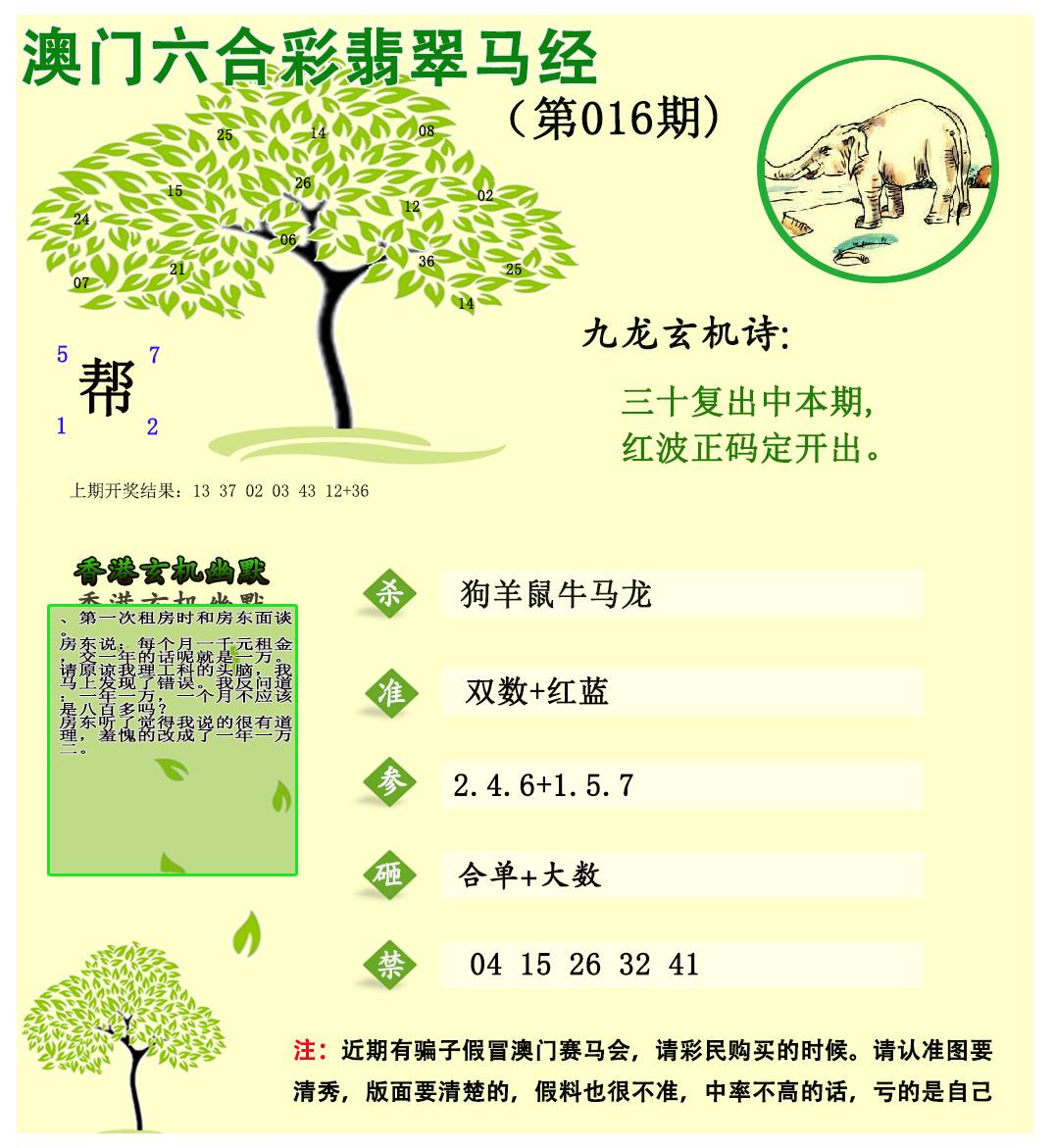 016期翡翠马经[图]