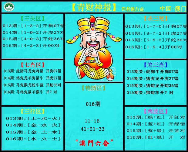 016期青财神[图]