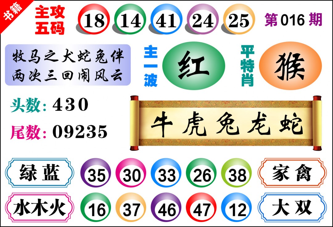 016期澳门主攻五码[图]
