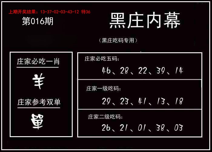 016期黑庄内幕[图]