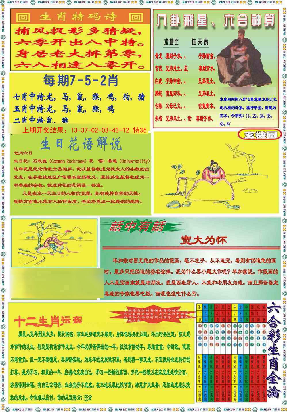 016期九龍马经B(推荐)[图]