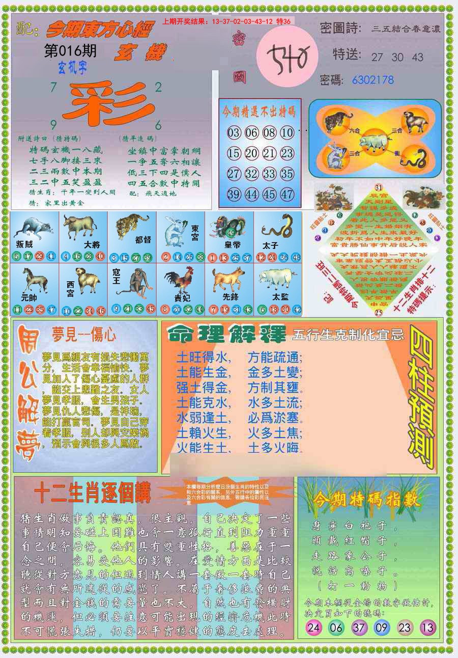 016期(新版)东方心经B[图]