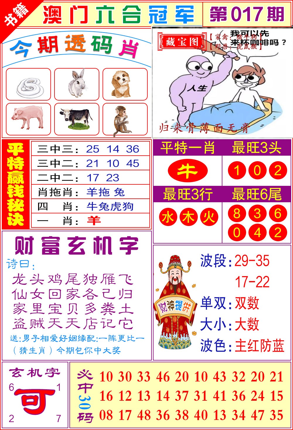 017期澳门六合冠军[图]