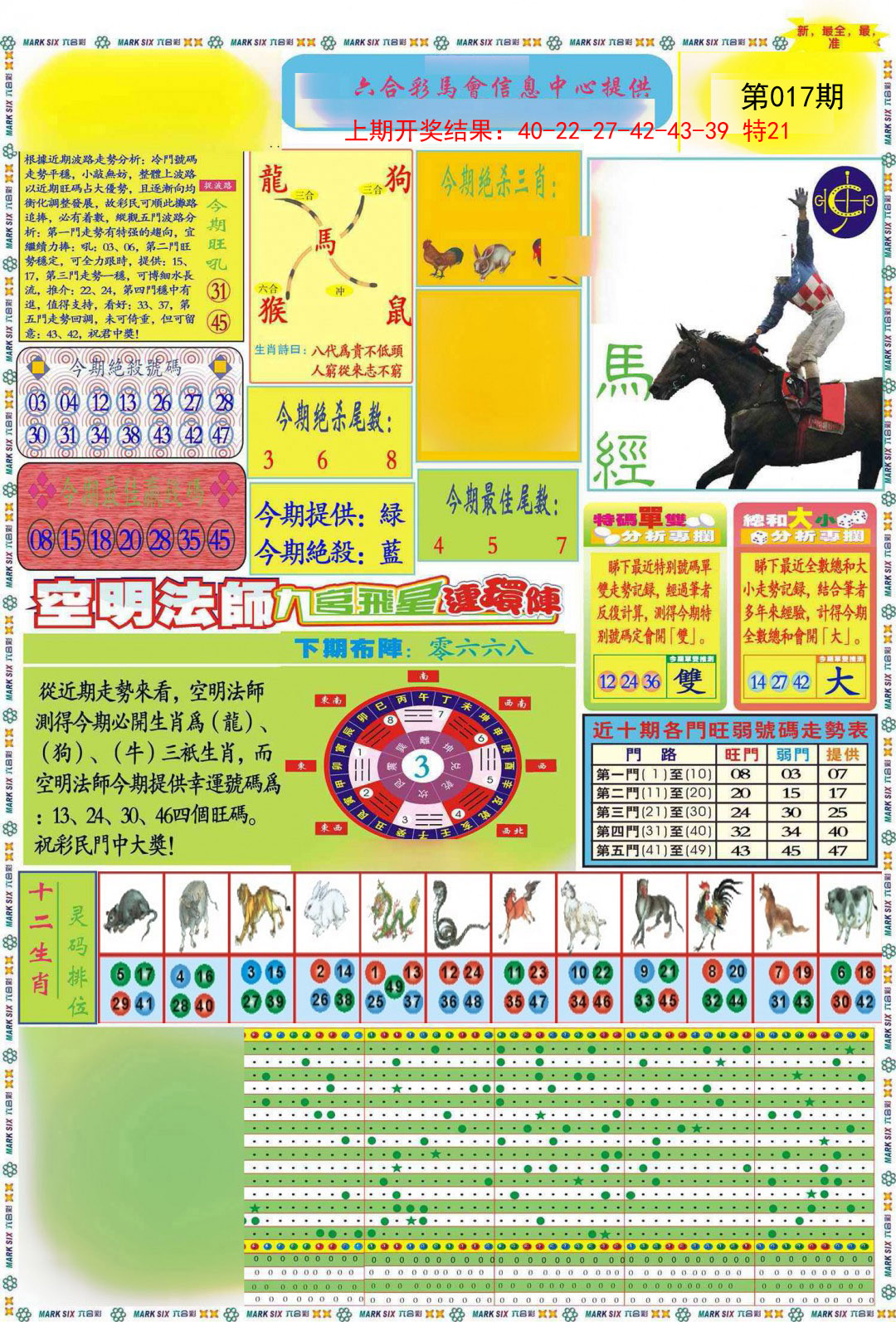 017期九龍马经A(推荐)[图]