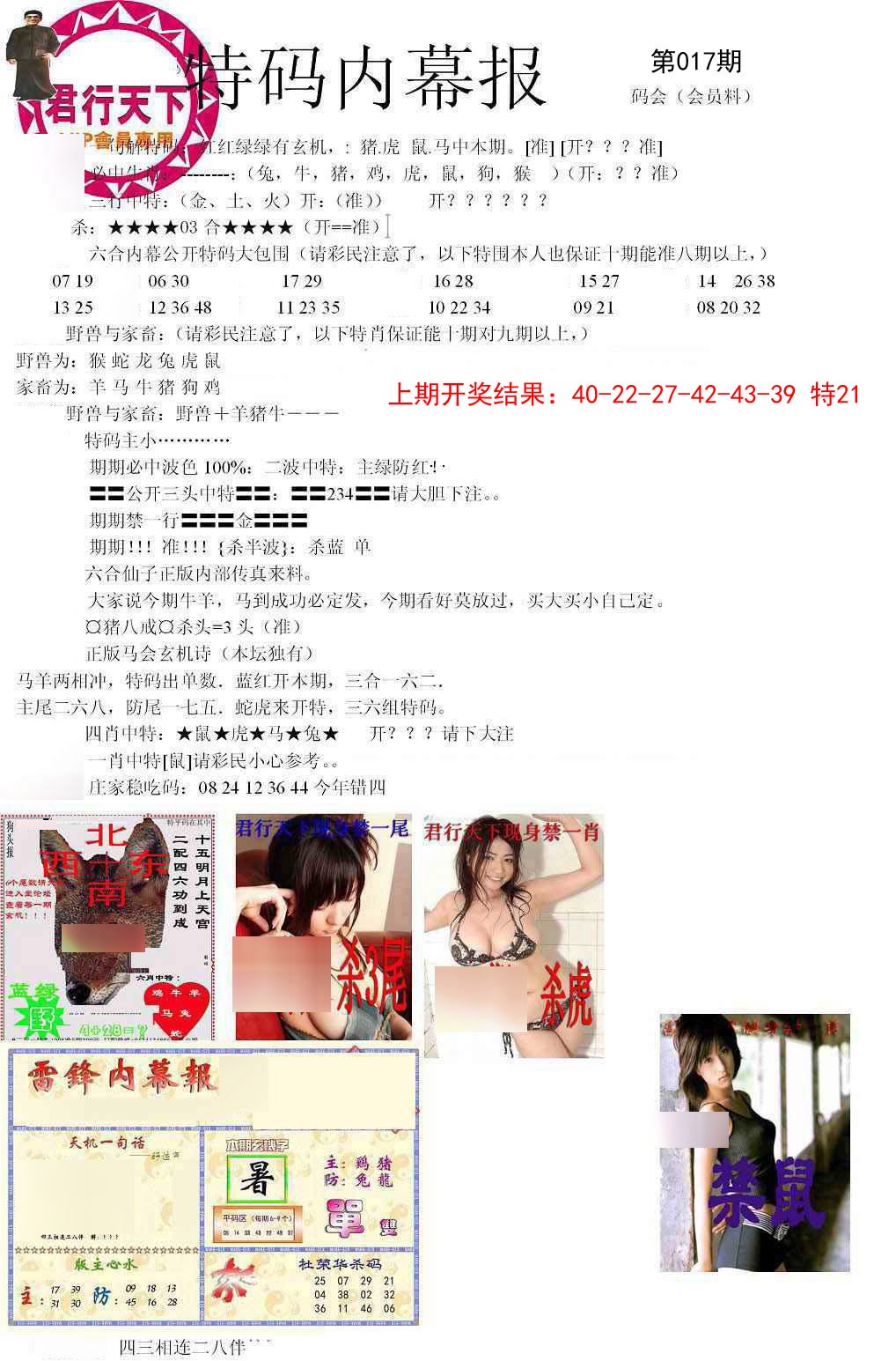 017期特码内幕报[图]