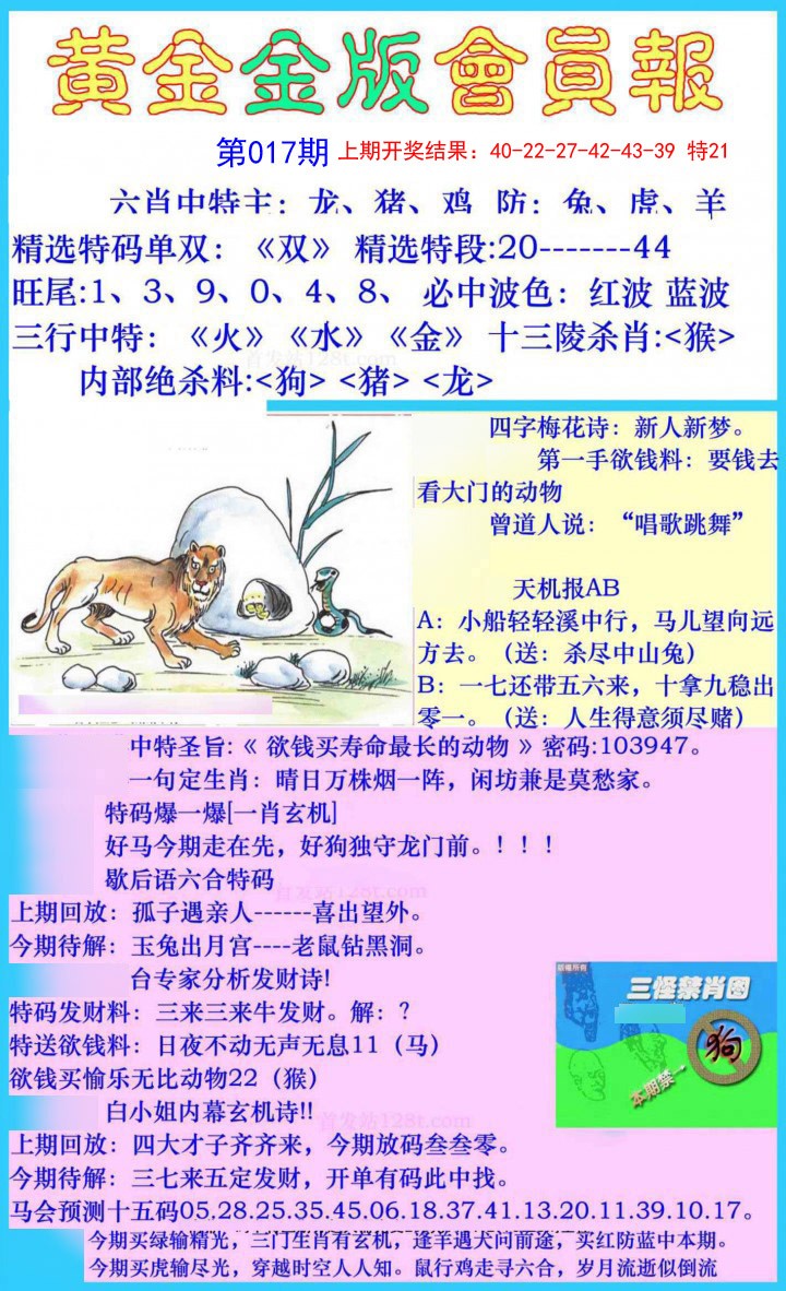 017期黄金金版会员报[图]