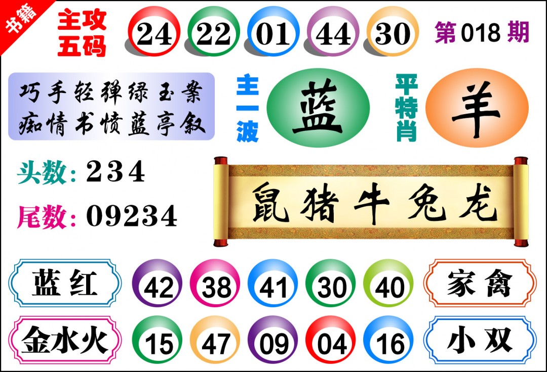 018期澳门主攻五码[图]
