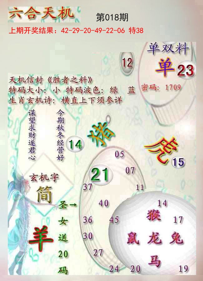 018期天机报[图]