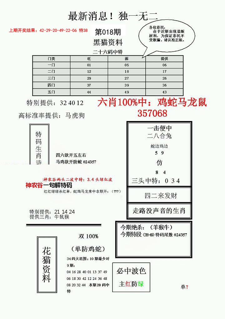 018期独一无二(正)[图]