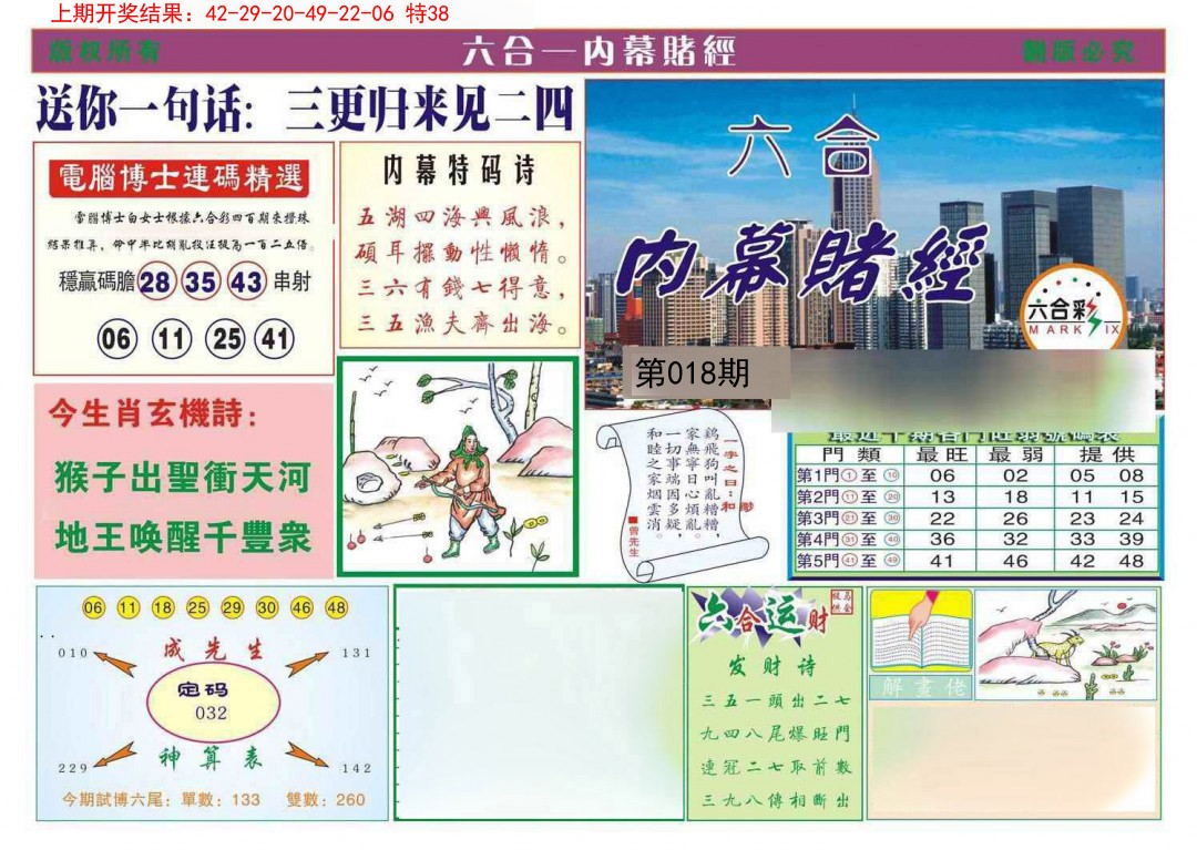 018期内幕赌经[图]