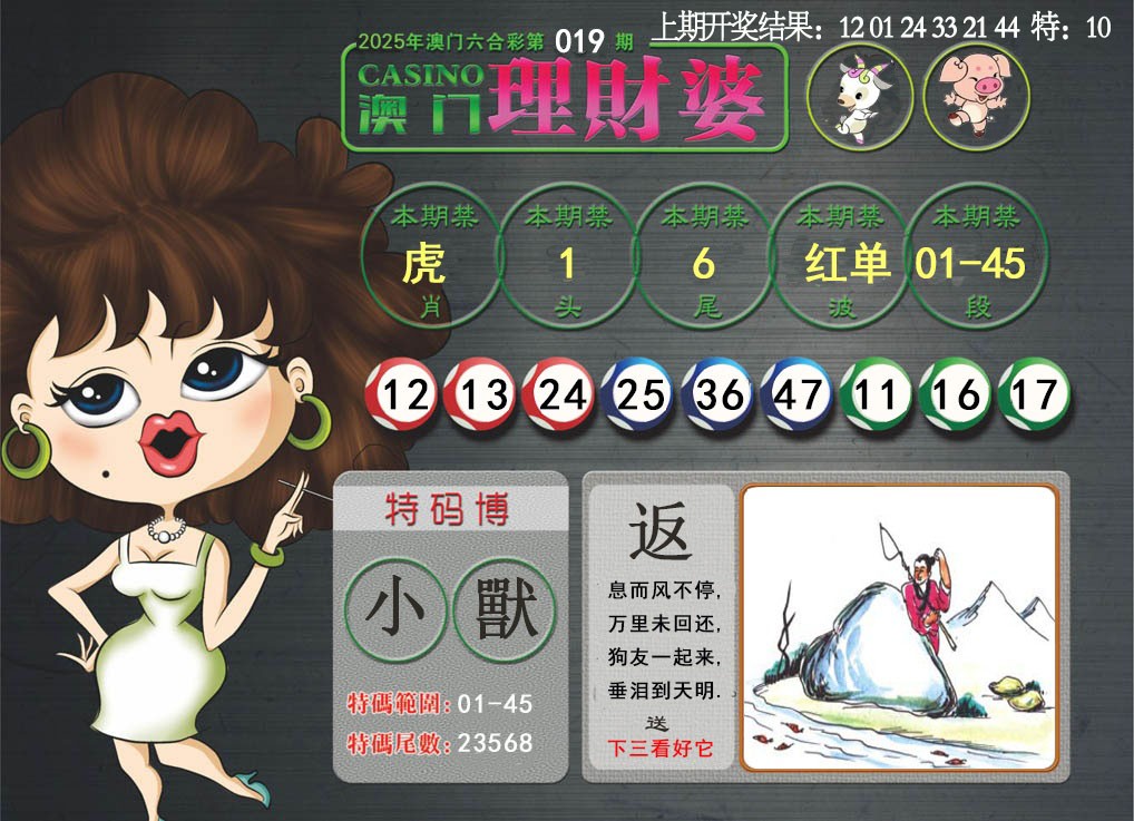 019期澳门理财婆[图]