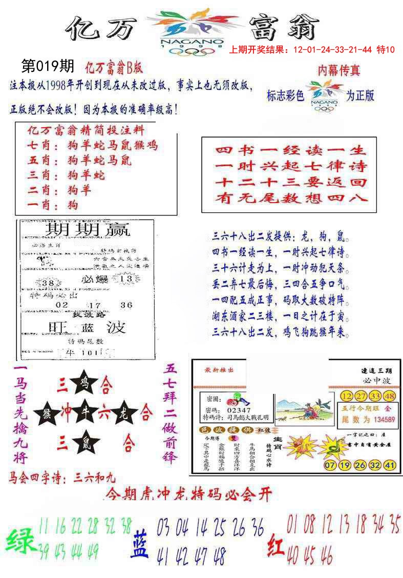 019期亿万富翁B[图]