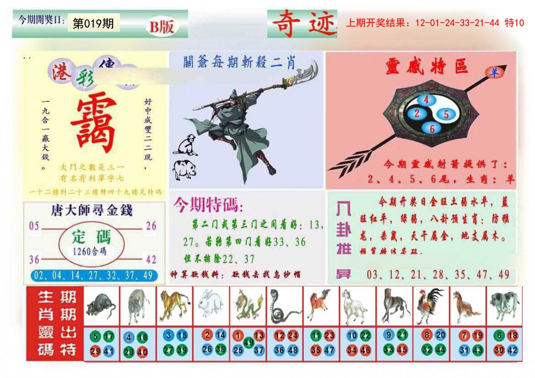 019期九龍奇迹B(推荐)[图]