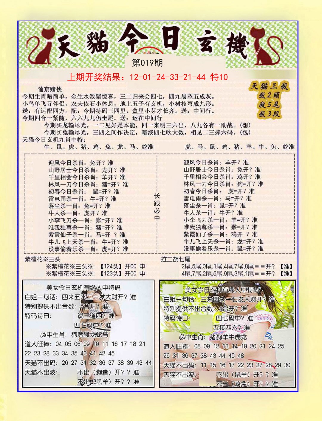 019期今日玄机图B[图]