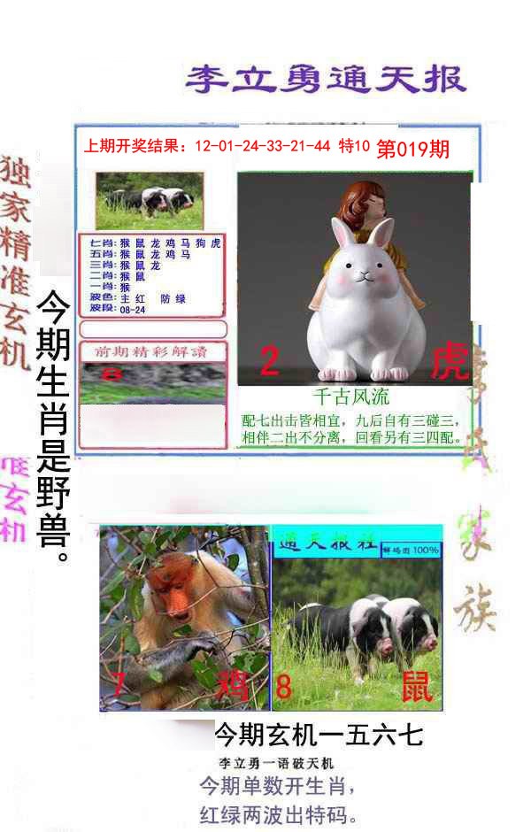 019期李立勇通天报[图]