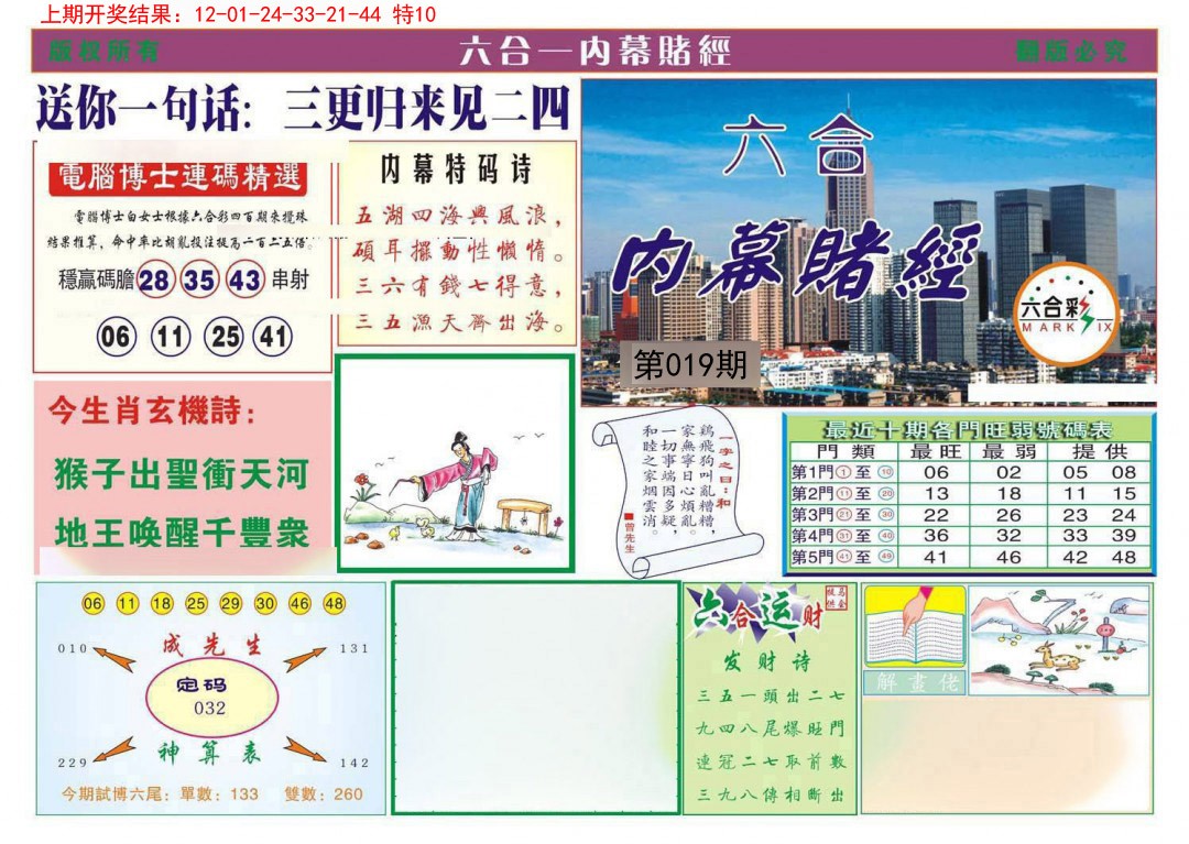 019期内幕赌经[图]