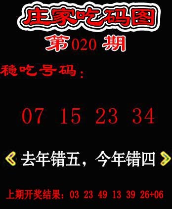 020期庄家吃码图[图]