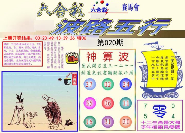 020期波路五行[图]