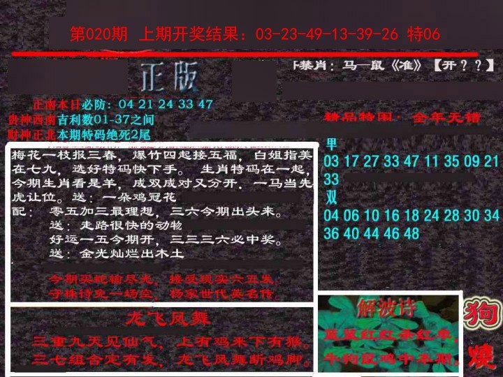 020期新港内幕[图]