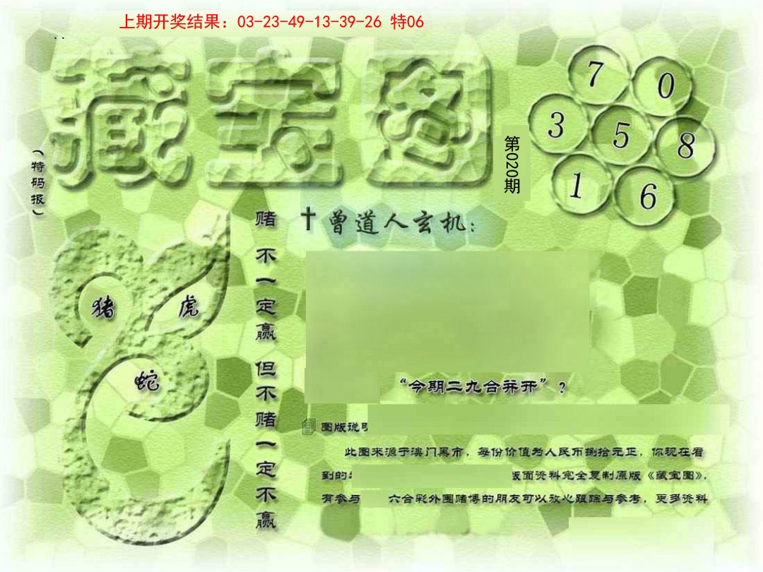 020期假新藏宝图[图]