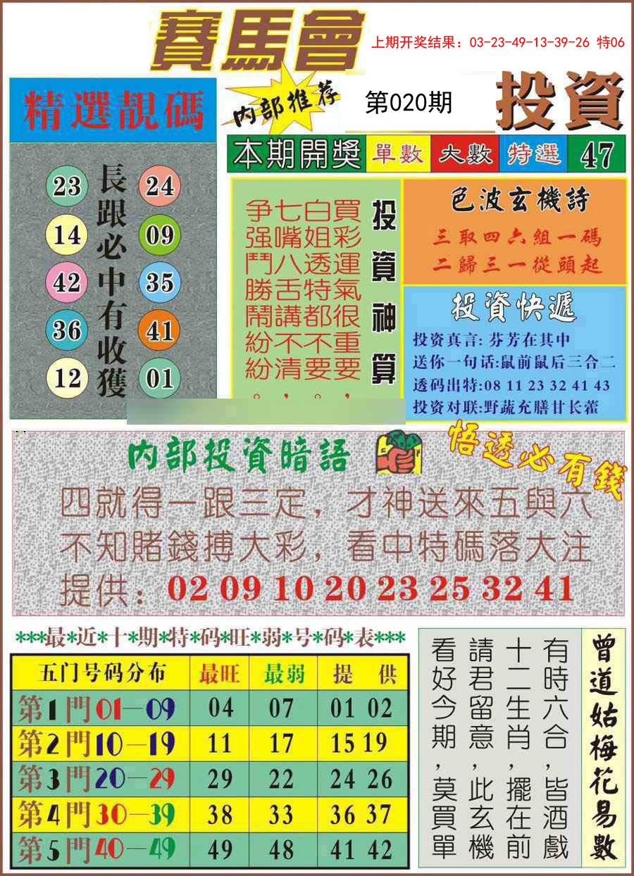 020期马会投资[图]