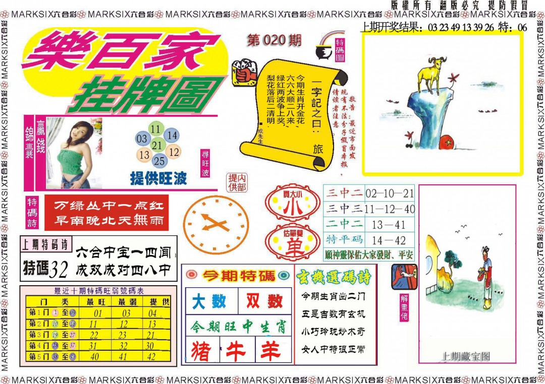 020期乐百家挂牌图[图]
