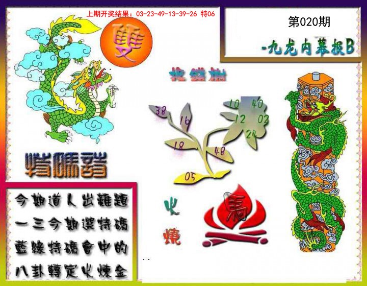 020期九龙内幕特肖图a[图]