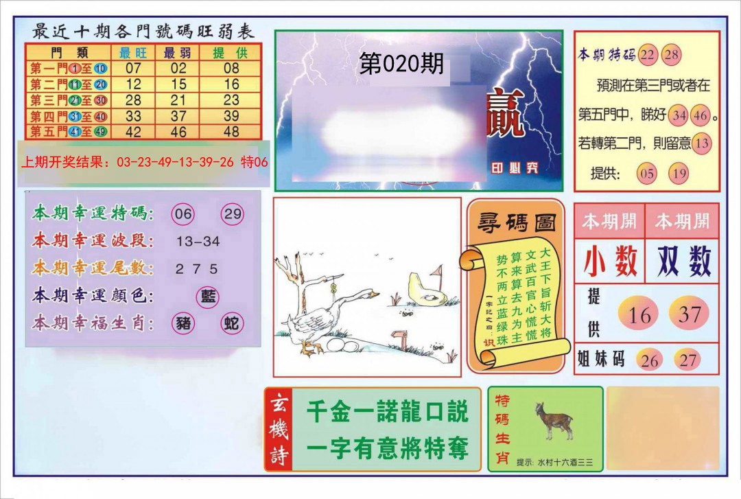 020期逢赌必羸[图]