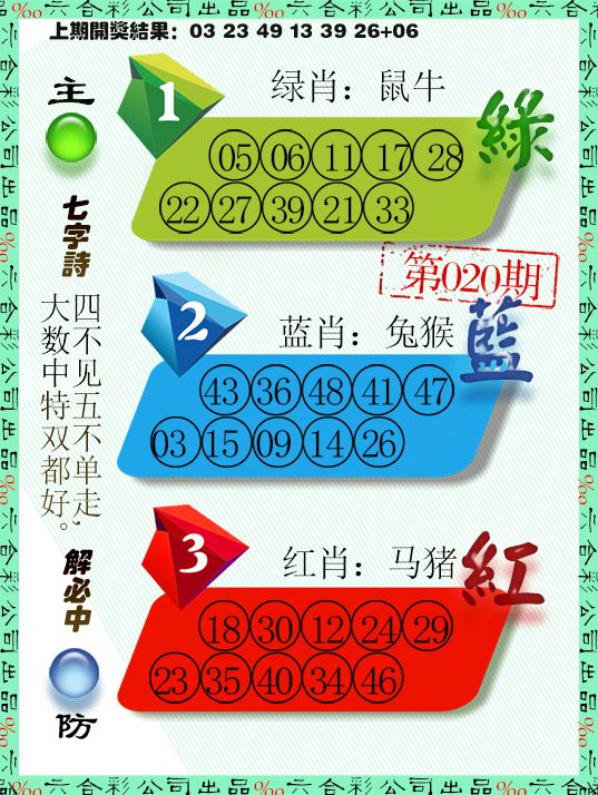 020期三波十码[图]