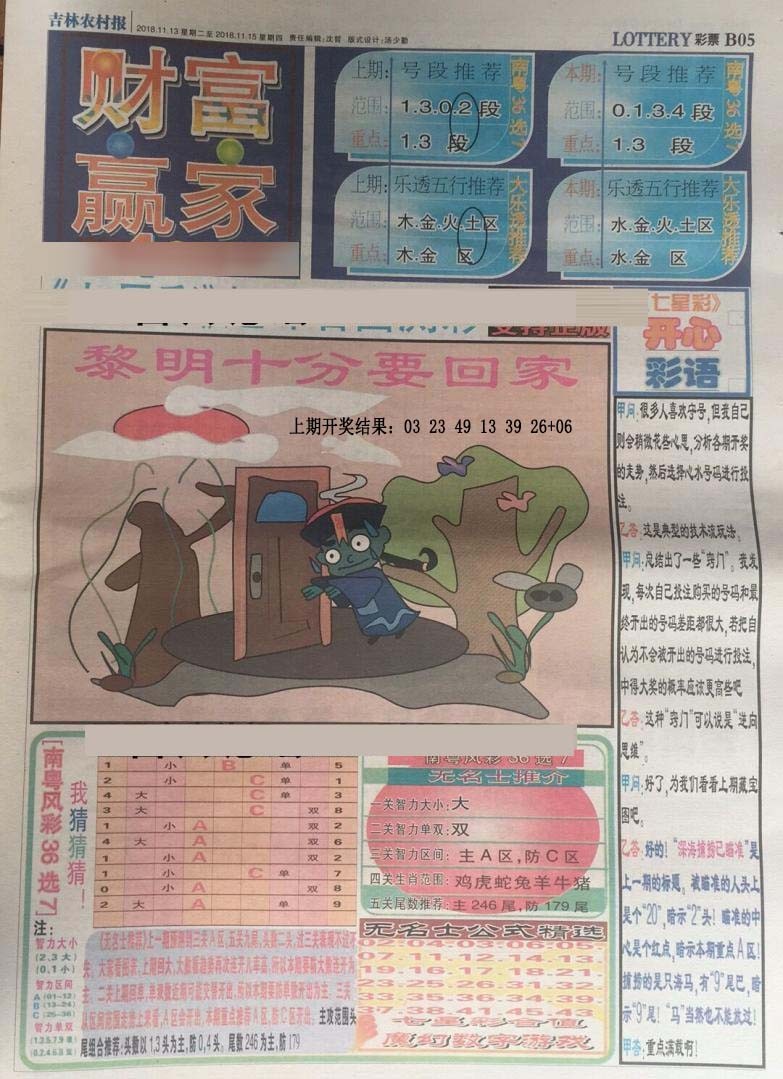 020期七星彩图(高清)[图]