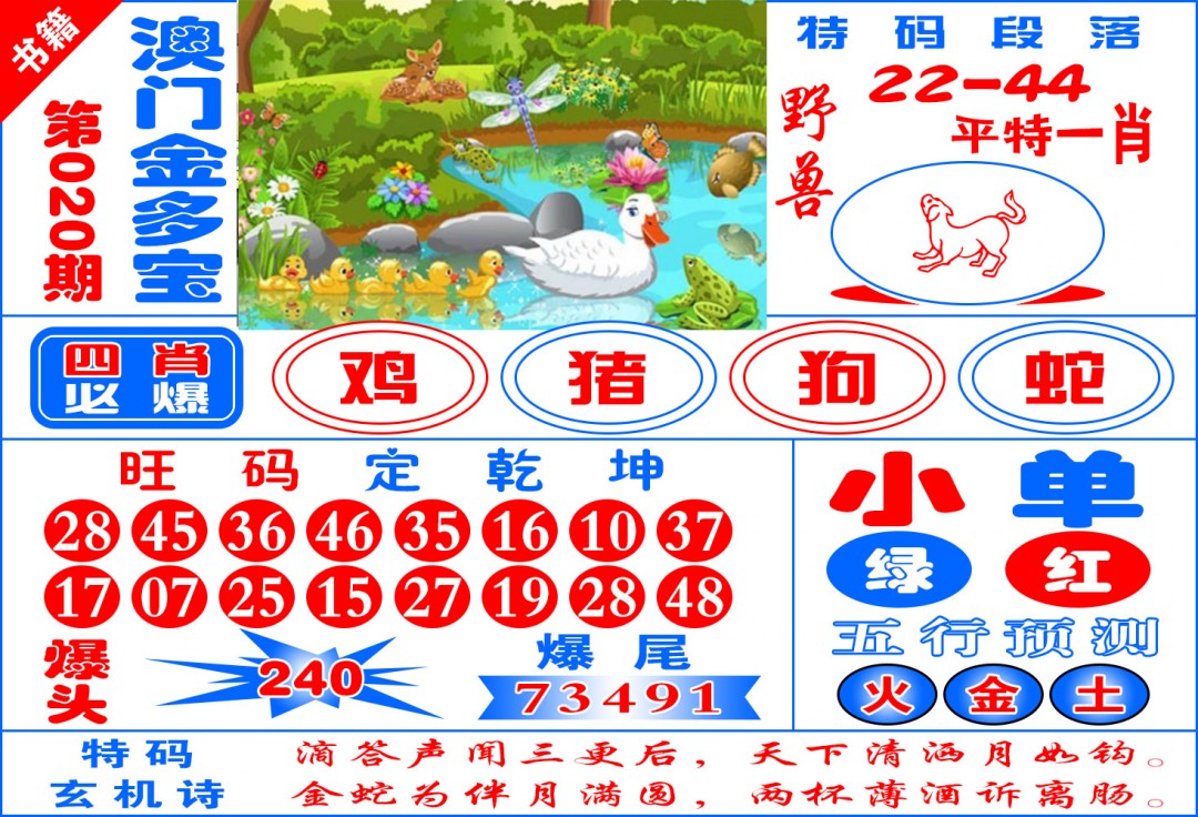 020期澳门金元宝[图]