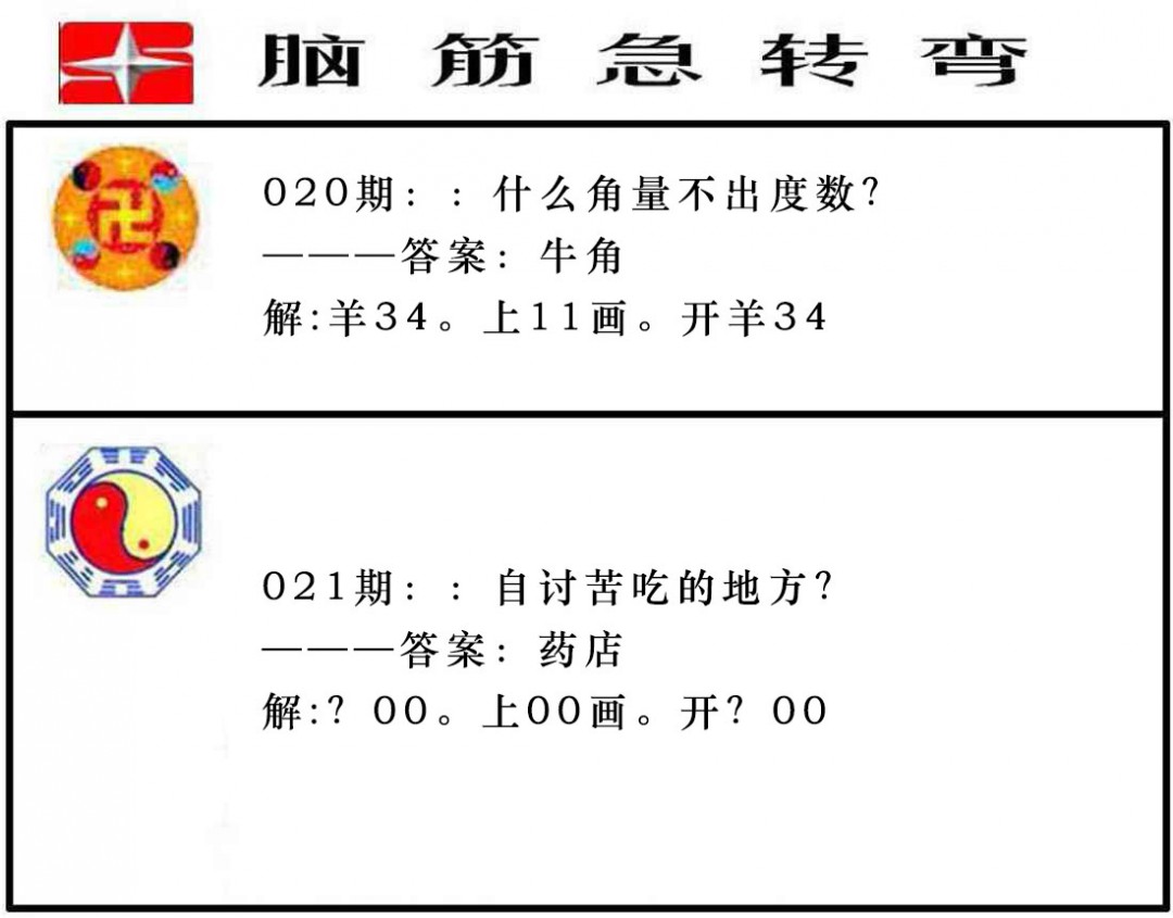 021期脑筋急转弯[图]