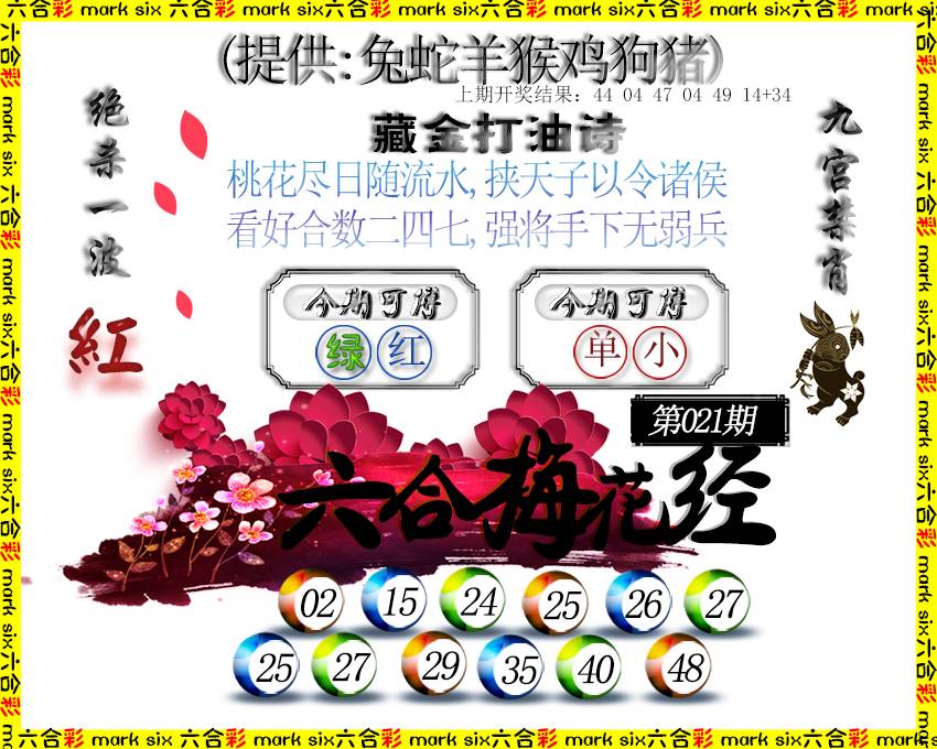 021期六合梅花经[图]