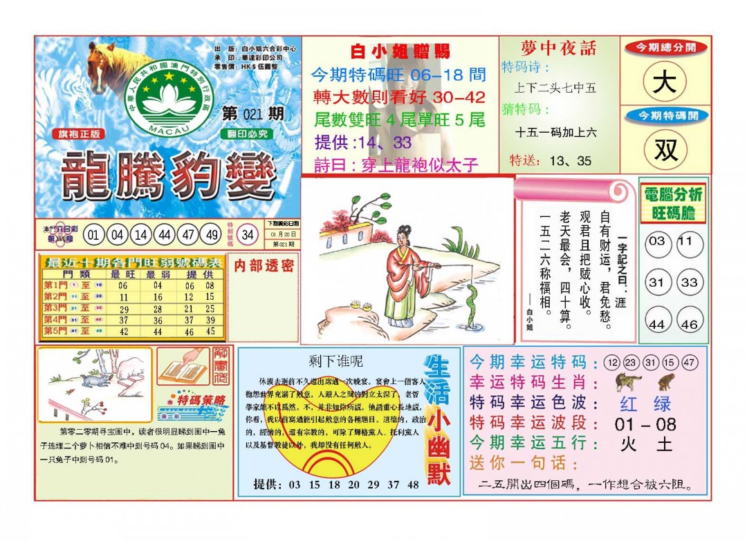 021期龙腾豹变[图]